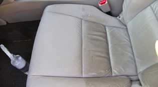 Cách làm sạch ghế da ô tô bị ố bẩn