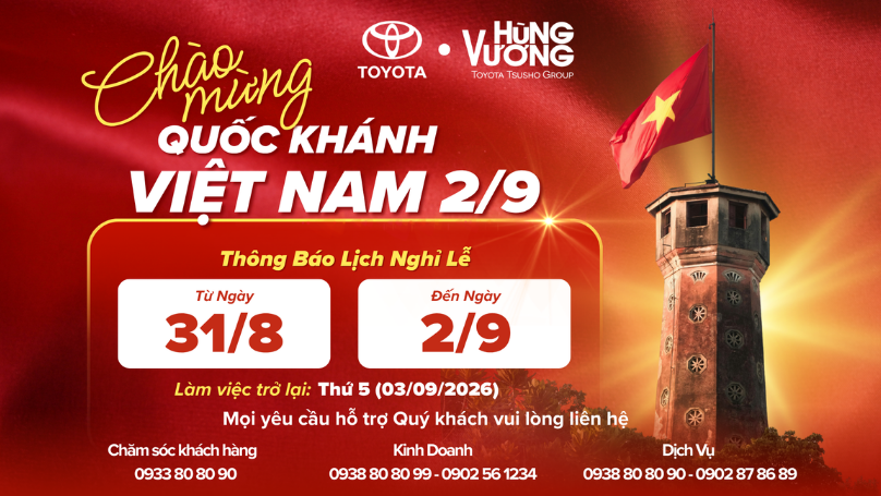 THÔNG BÁO NGHỈ LỄ QUỐC KHÁNH 2.9.2026