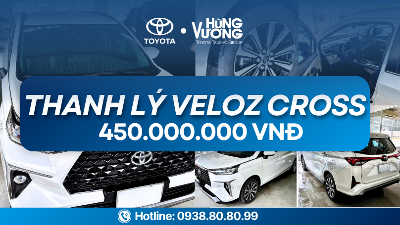 THANH LÝ TOYOTA VELOZ CROSS – GIÁ CHỈ 550 TRIỆU
